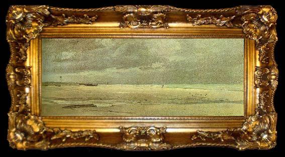 framed  martinus rorbye strandparti ved blokhus,, ta009-2